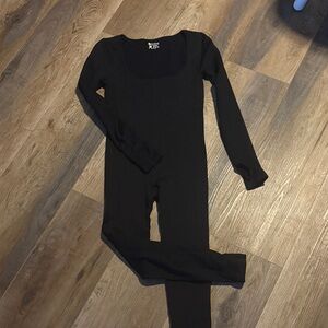 OQQ - Ribbed Long Sleeve Jumpsuit